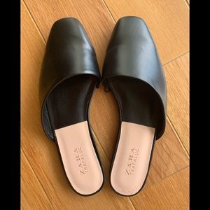 Zara Asymmetrical Slip On Mule